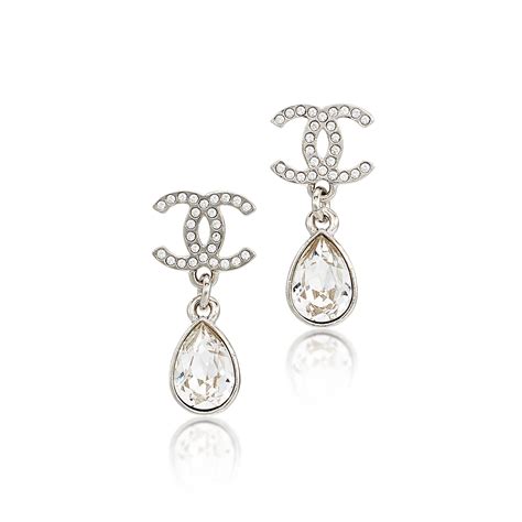 chanel drop cc earrings|chanel cc earrings sterling silver.